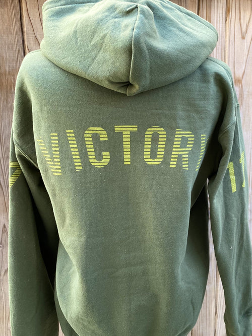 Hoodie - 17 Strong Logo (Front) - Victory (Back)