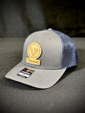 Trucker Hat - Split Charcoal/Navy - Logo Patch