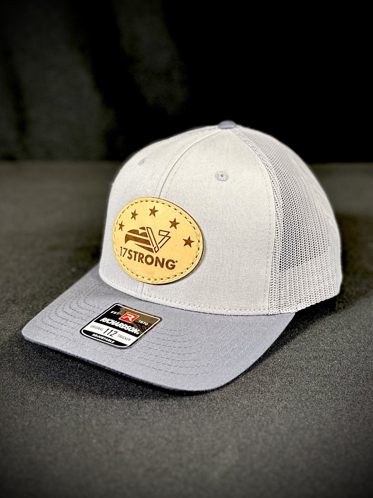 Trucker Hat - Combo Light Grey/Gunmetal - Eagle Patch