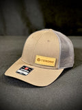 Trucker Hat - Split Chocolate Chip/Charcoal - Side Patch
