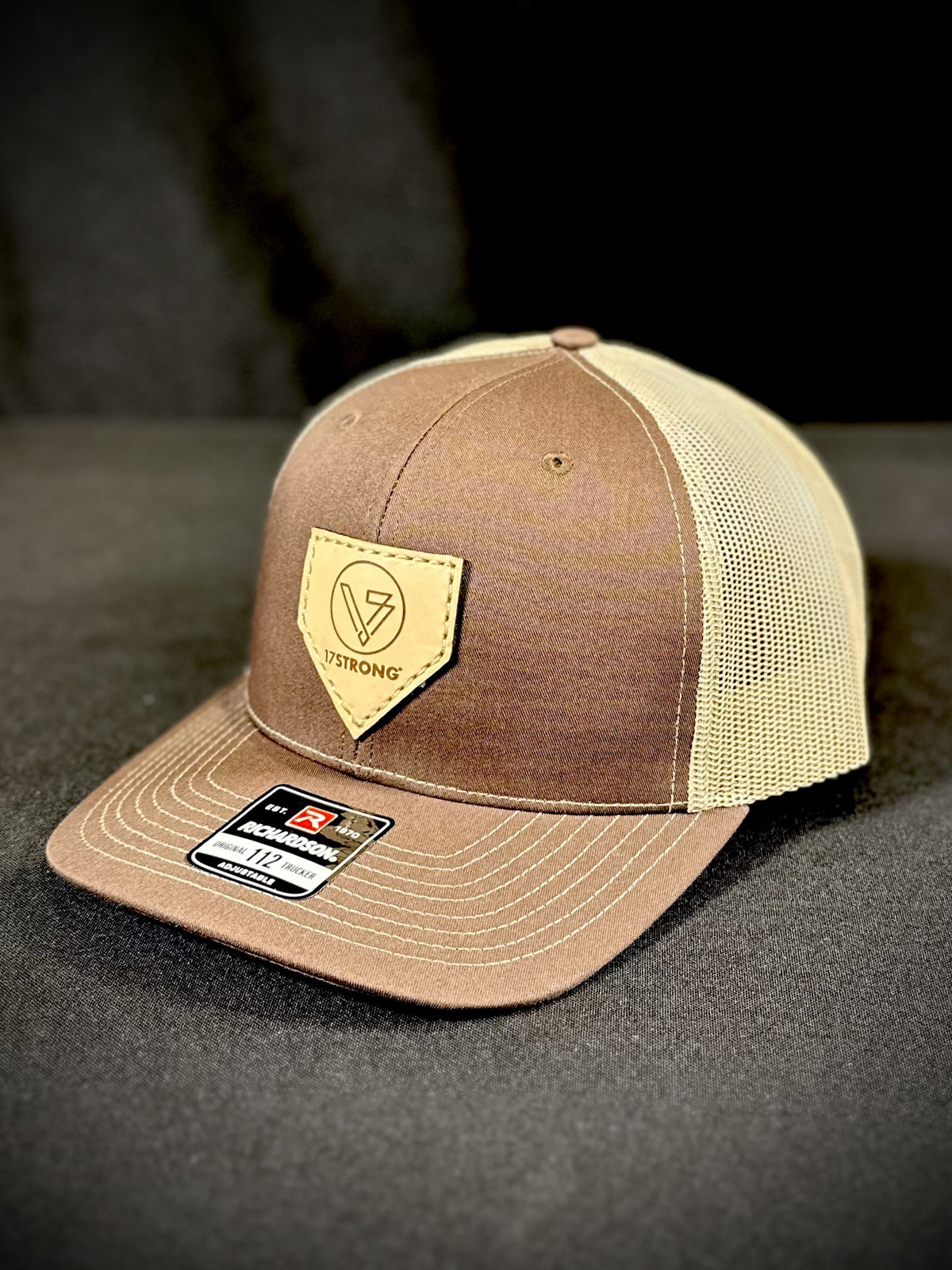 Trucker Hat - Split Brown/Khaki - Home Plate Patch