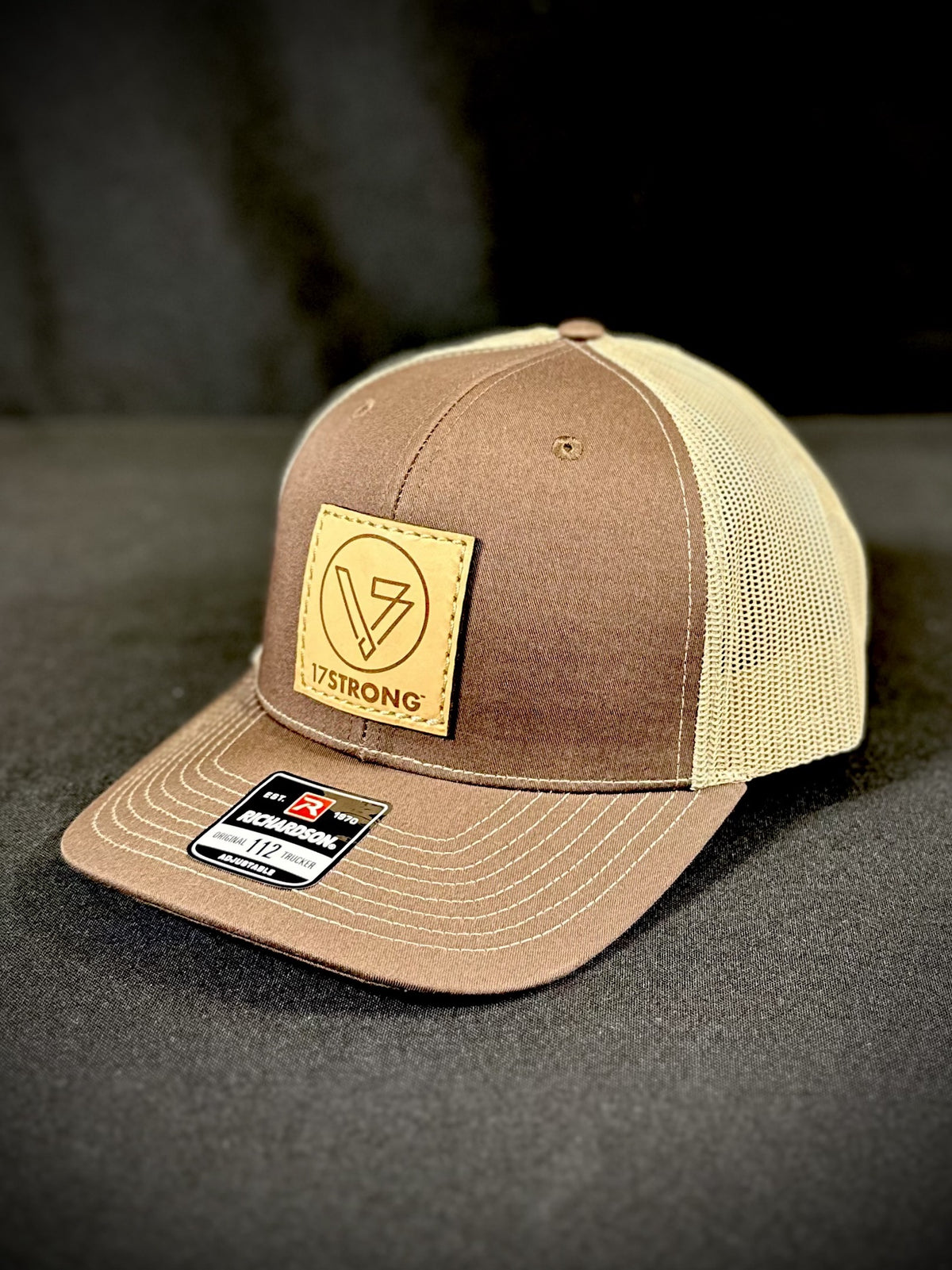 Trucker Hat - Split Brown/Khaki - Square Patch