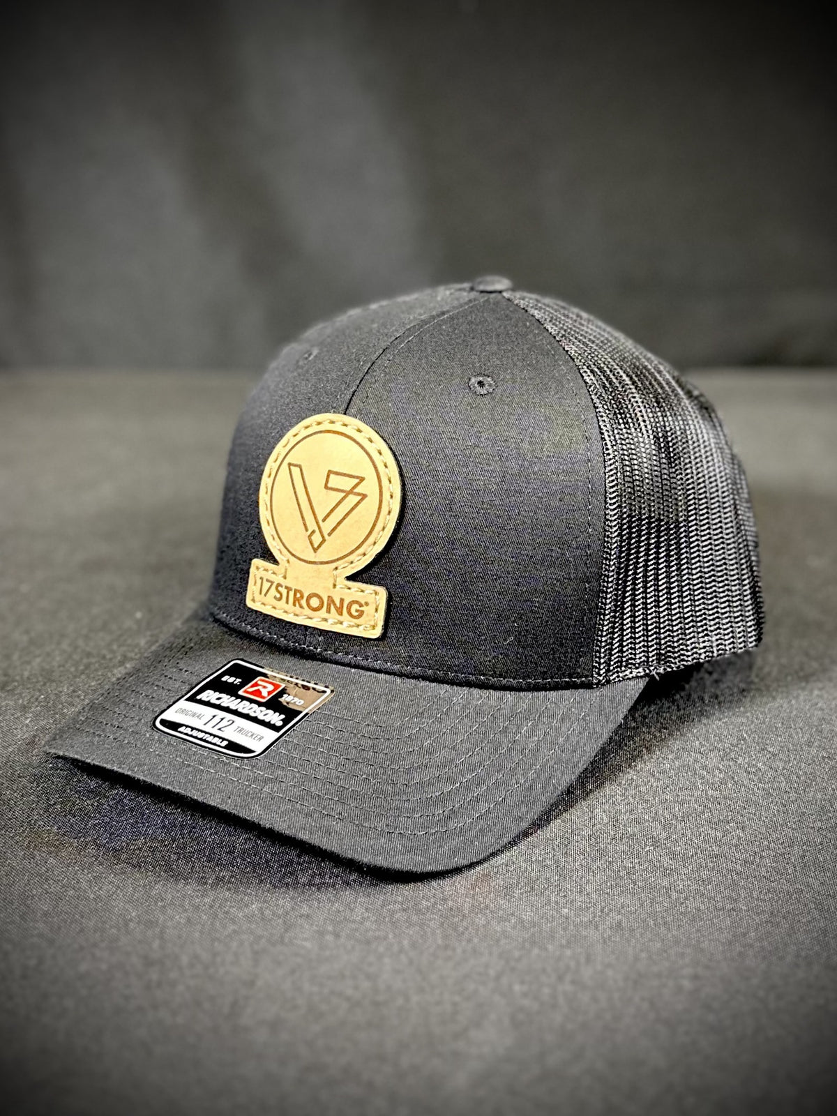 Trucker Hat - Solid Black - Logo Patch