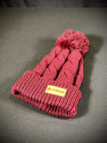 Beanie - Chuck Twist - Burgundy - Side Patch